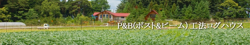 Ｐ＆Ｂ(ポスト＆ビーム）工法ログハウス